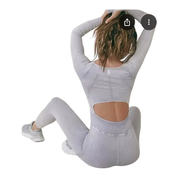 FP Movement Ice 🧊 Grey Jumpsuit and Open Back Sold Out online - Picture 6 of 13